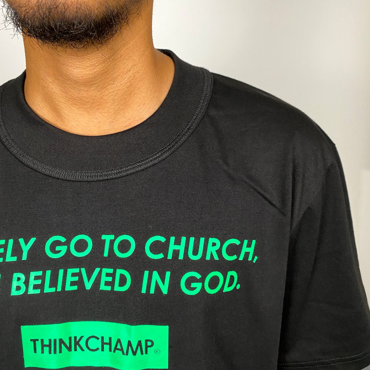 THE BELIEVER | ELEVATED MOCK NECK | SHORT SLEEVE TEE