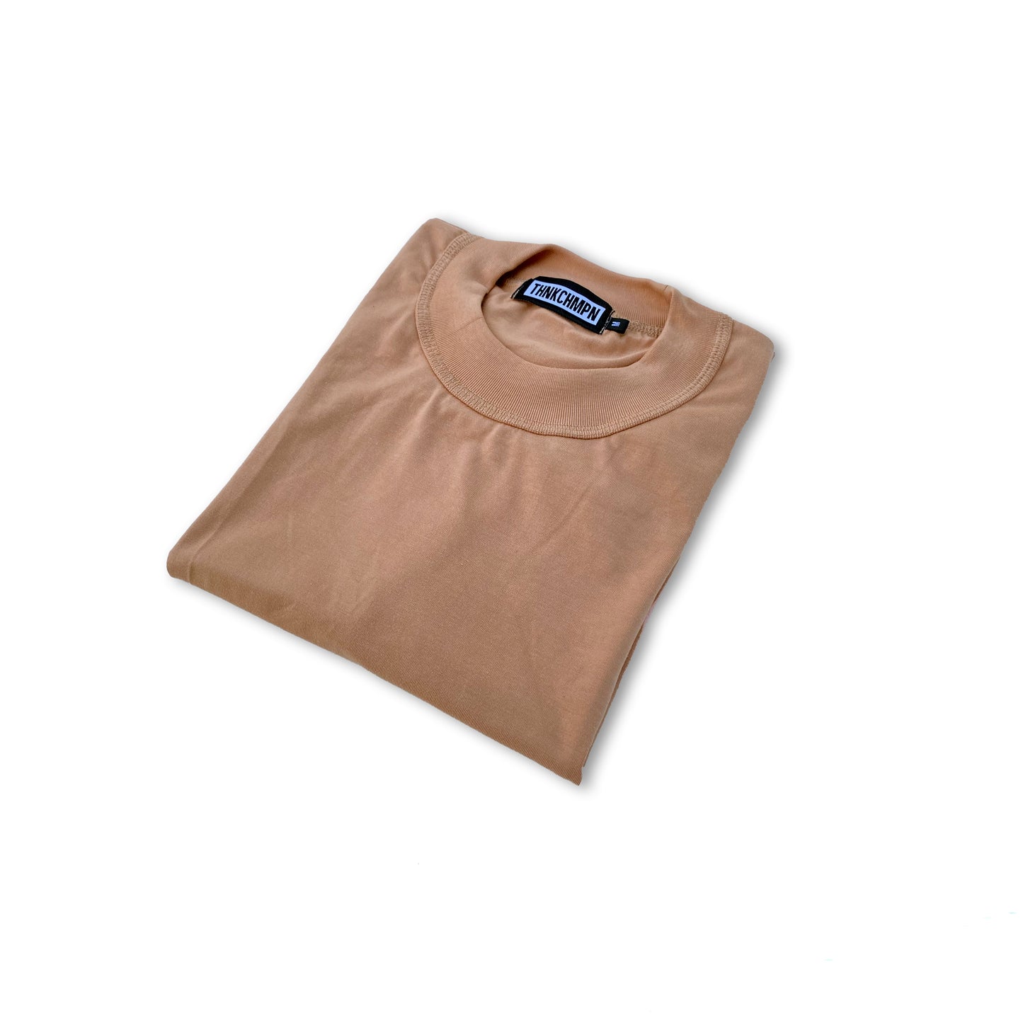 MOCHA | ELEVATED MOCK NECK | SHORT SLEEVE TEE
