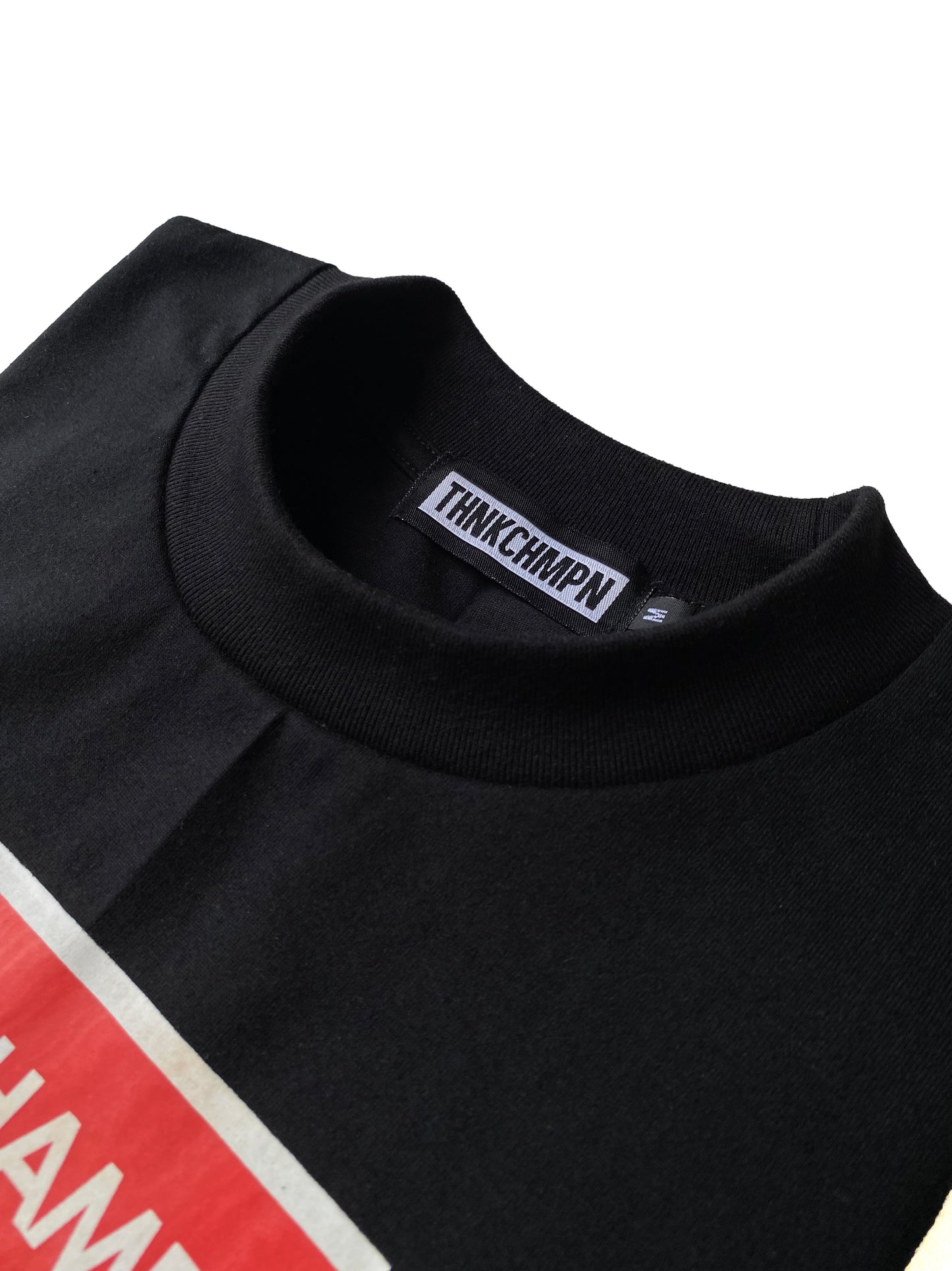 THINK CHAMP ボックスロゴ | レッド ホワイト | 半袖Tシャツ