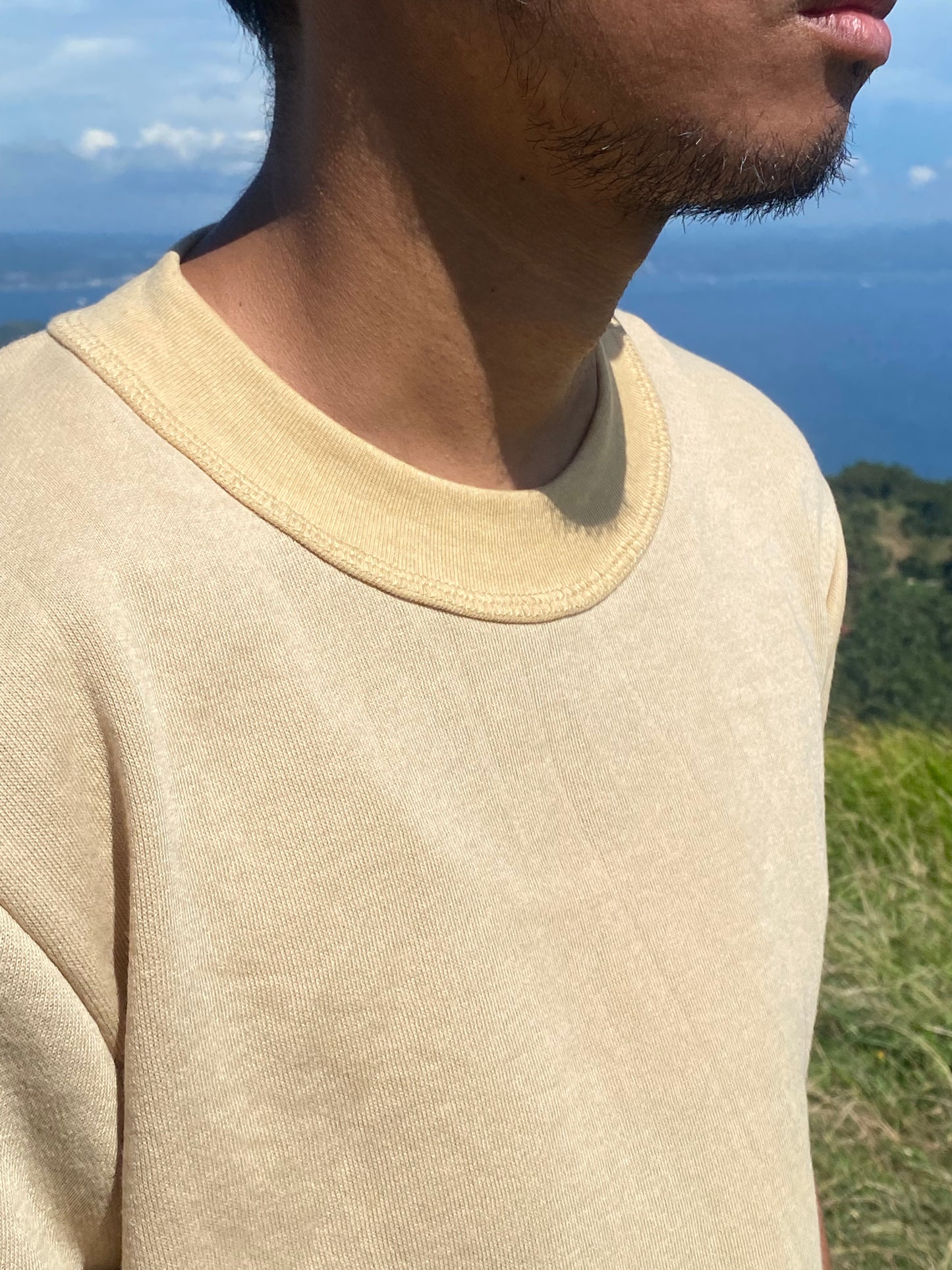 SANSRIVAL | ELEVATED MOCK NECK | SHORT SLEEVE TEE