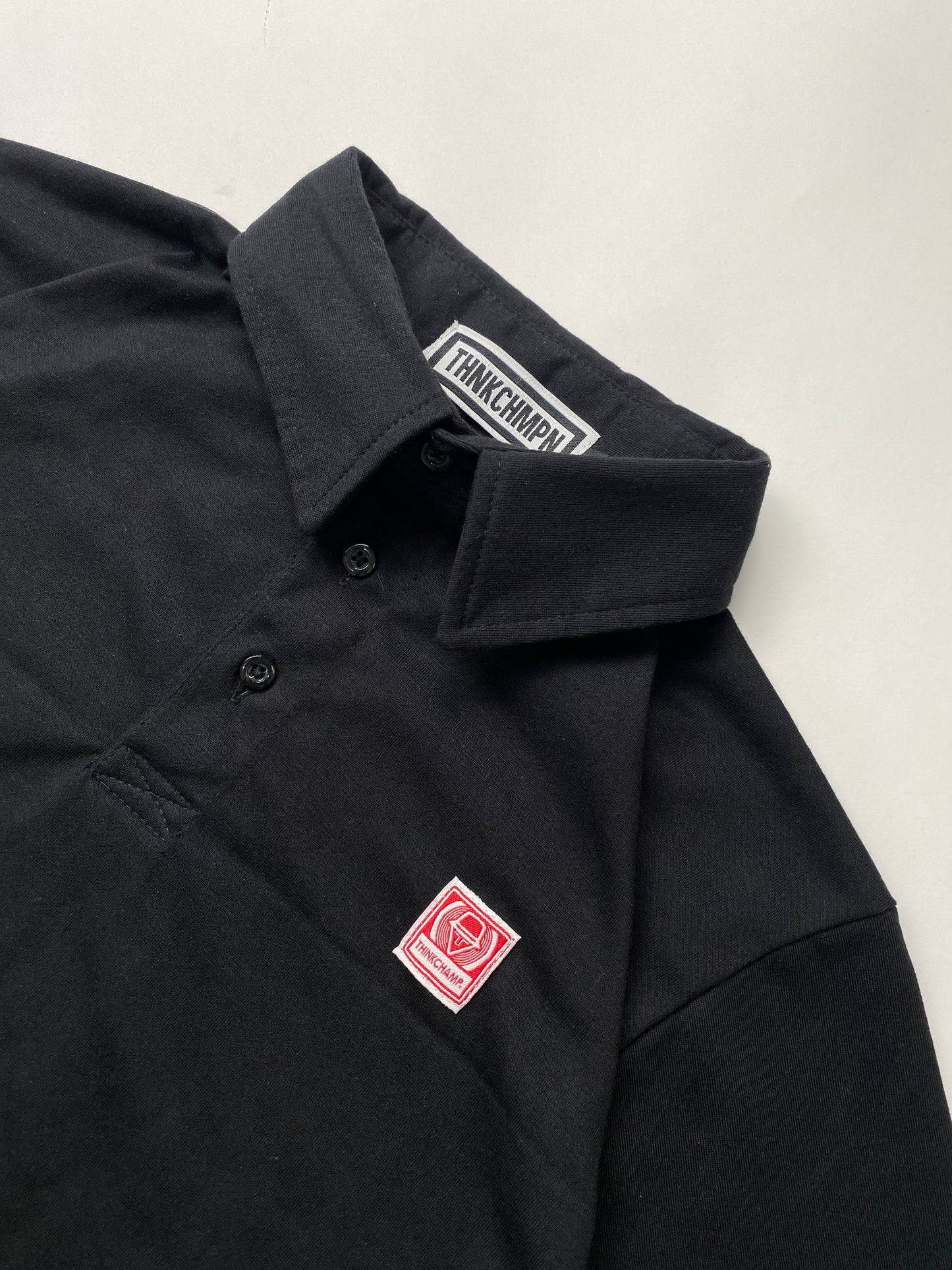 POLO CLUB | OVERSIZED POLO SHIRT IN BASALT BLACK