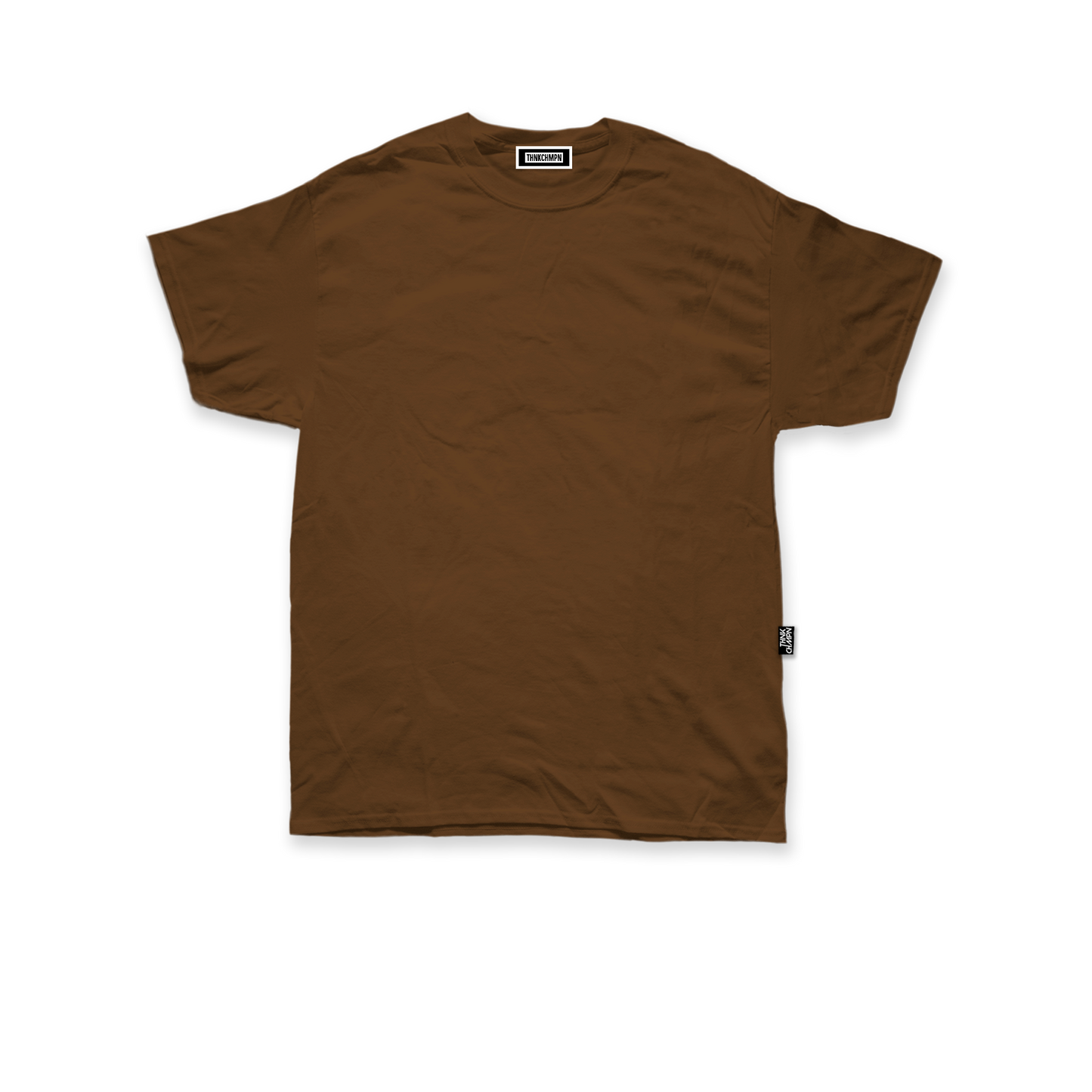 マッドブラウンのオーバーサイズTシャツ