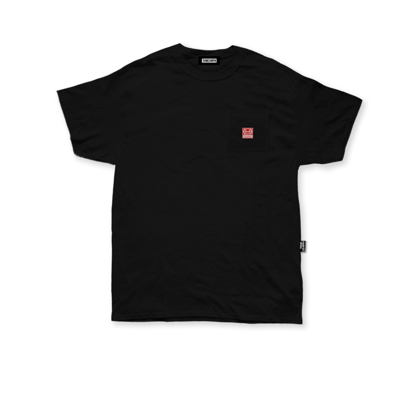 ICONIC POCKET TEE IN BLACK