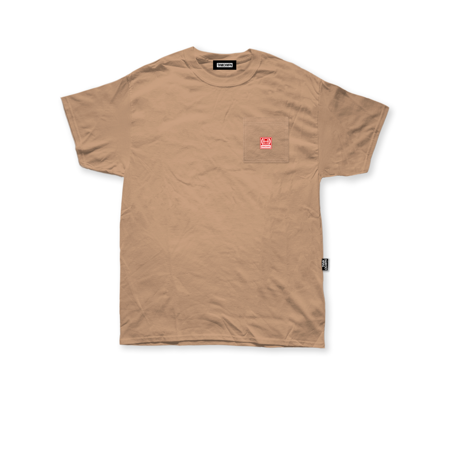 THINK CHAMP | MOCHA | SHORT SLEEVE POCKET TEE