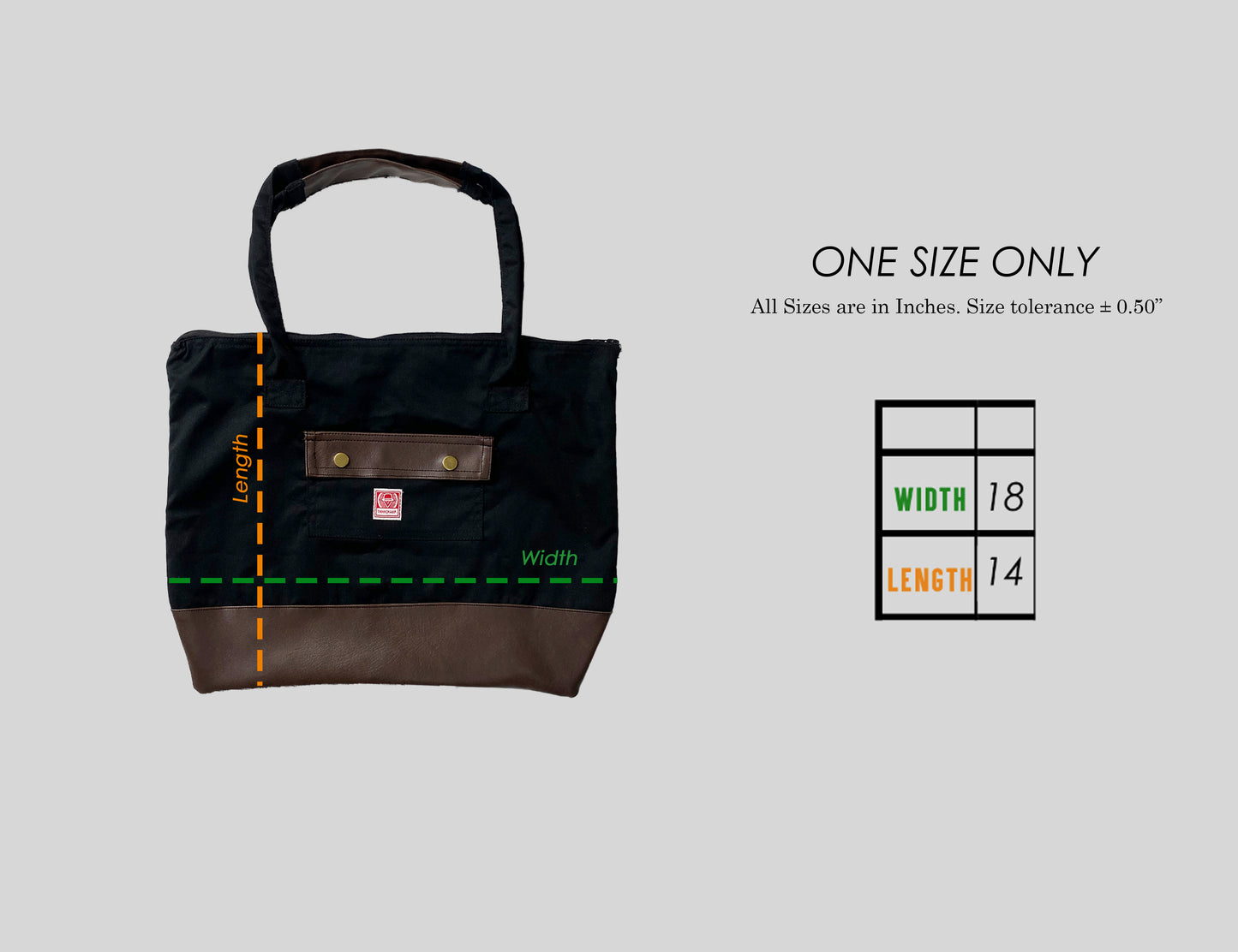 DAYPACK TOTE BAG | L&D IN BASALT BLACK