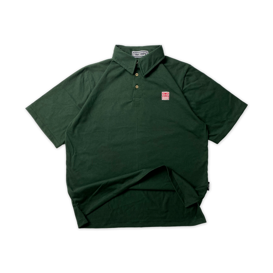 POLO CLUB™ | OVERSIZED POLO SHIRT IN BOTTLE GREEN