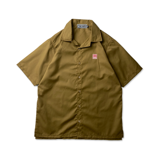 OPEN COLLAR POLO IN WOOD