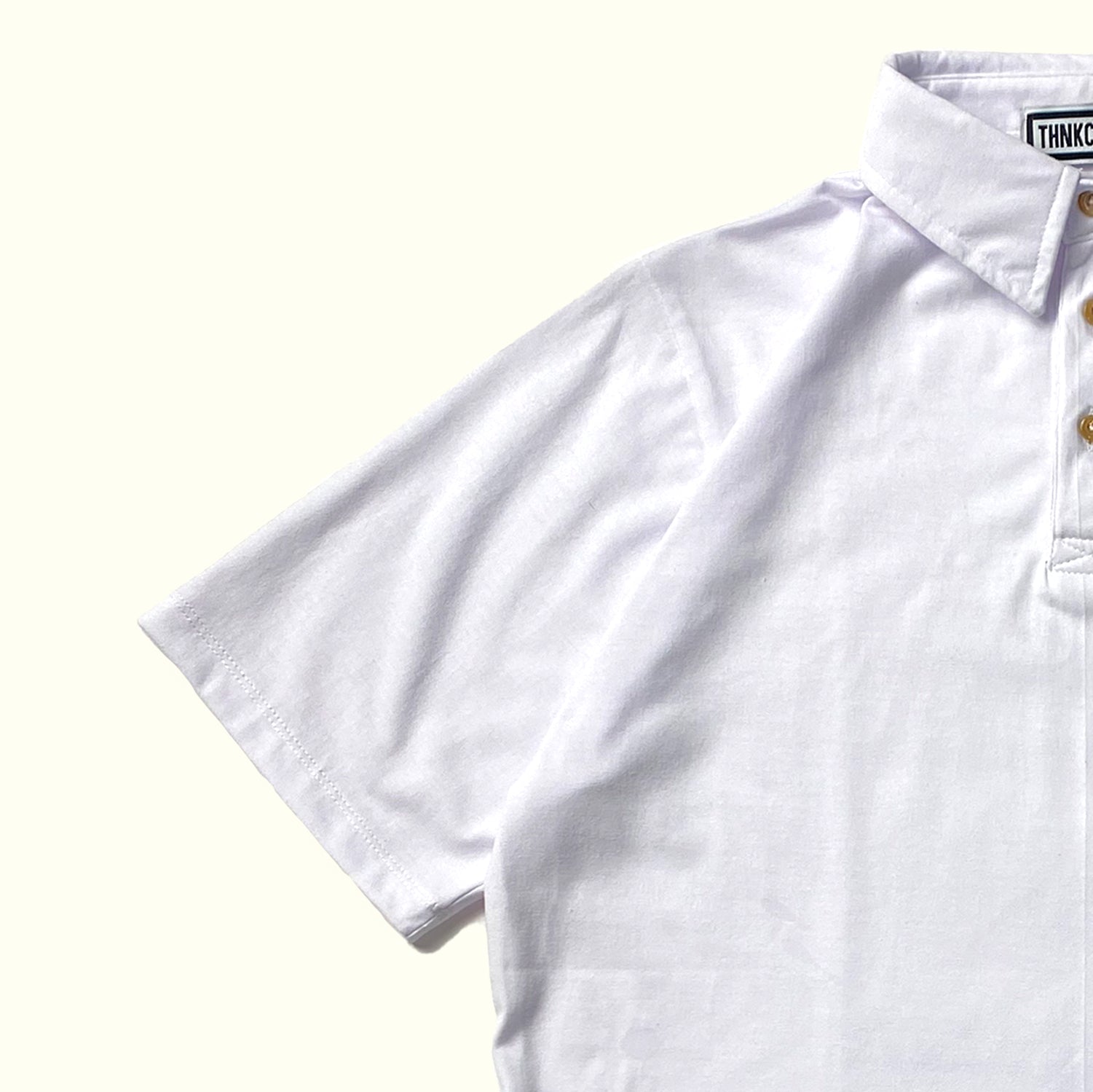 POLO CLUB™ | OVERSIZED POLO SHIRT IN CLOUD WHITE