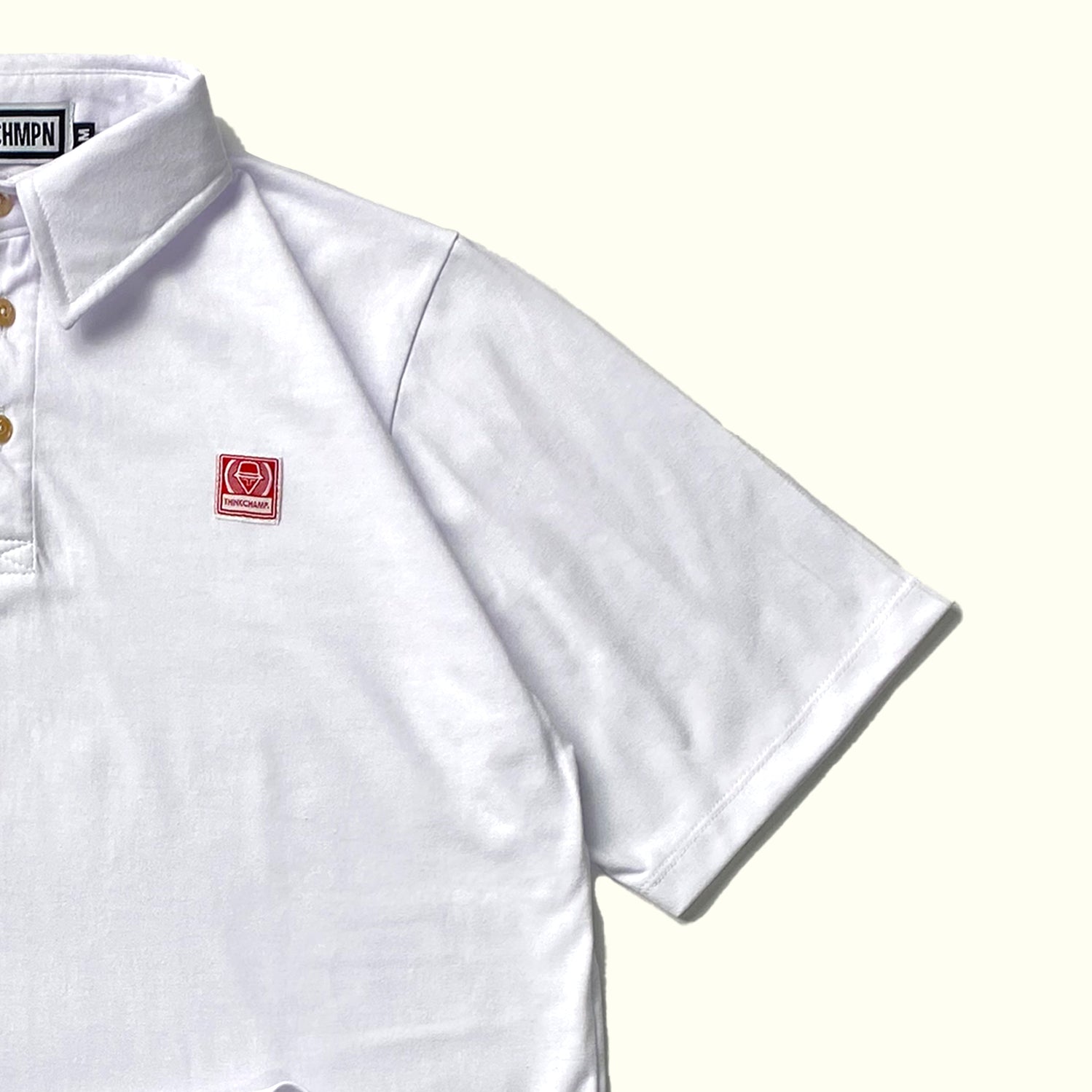 POLO CLUB™ | OVERSIZED POLO SHIRT IN CLOUD WHITE