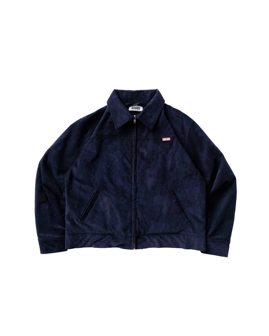 BUCCANEER CORDUROY ZIPDOWN DETROIT IN OCEAN BLUE | SCARLET TAG BY THINKCHAMP