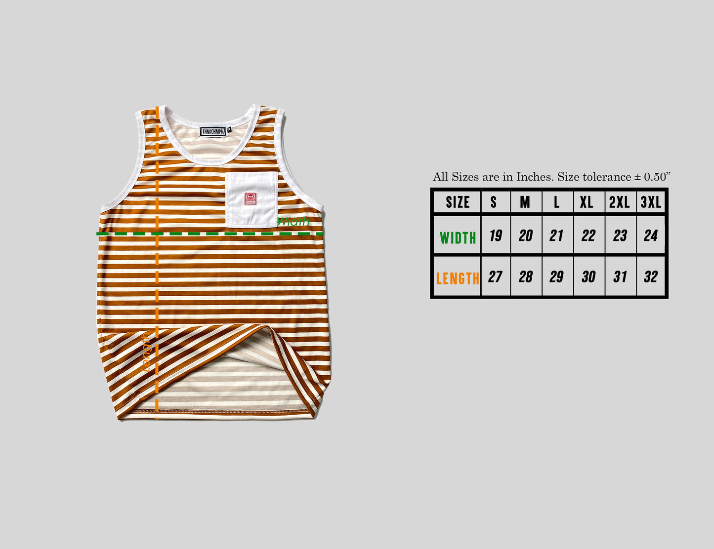 WOODS | TANK TOP IN STRIPES