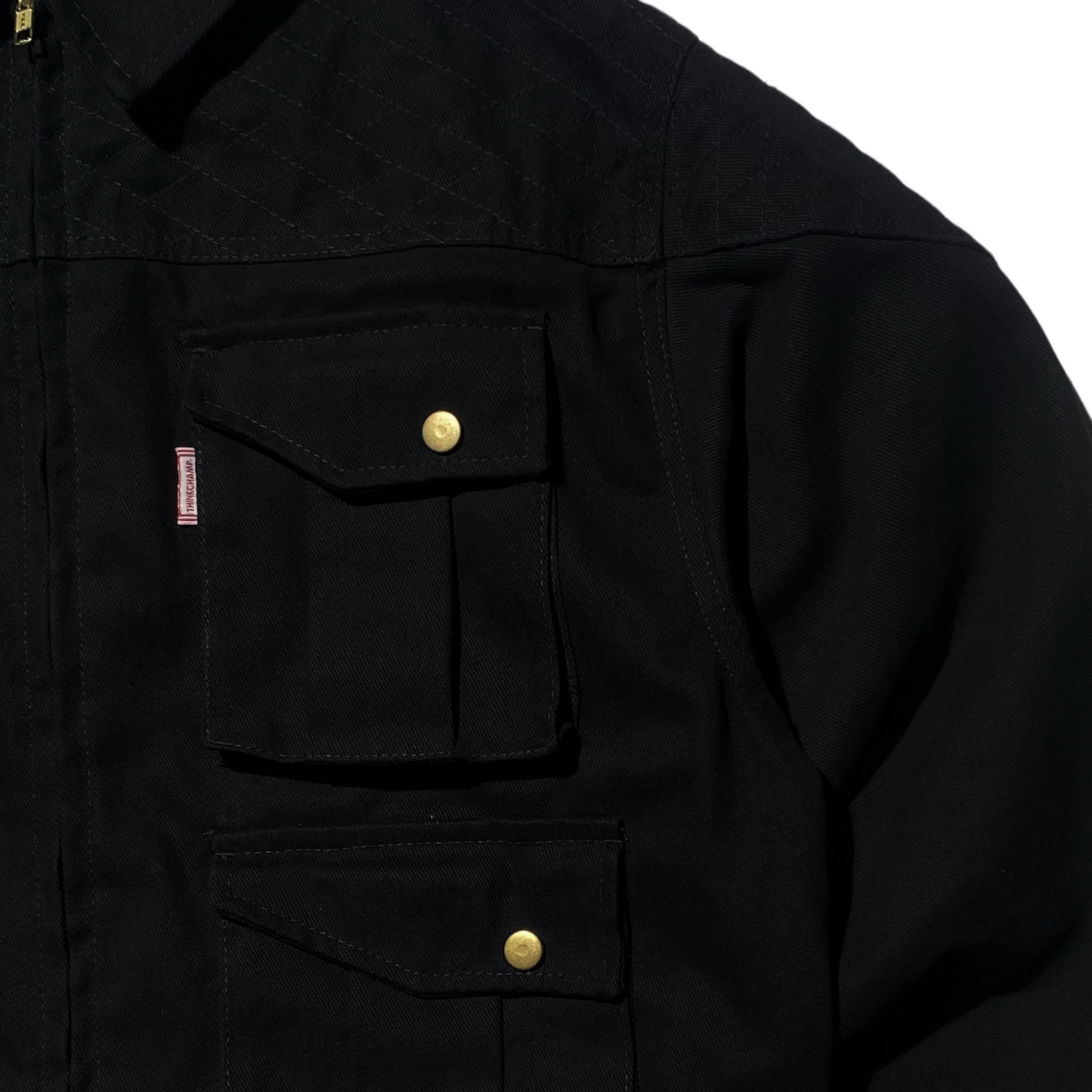 BUCCANEER BISON PADDED-READY JACKET IN BASALT BLACK