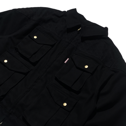 BUCCANEER BISON PADDED-READY JACKET IN BASALT BLACK