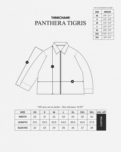 BUCCANEER PANTHERA TIGRIS PADDED-READY JACKET IN CRIMSON COLORWAY