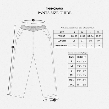 DENIM 4-POCKET DOUBLE KNEE PANTS | UNISEX SCARLET TAG BY THINKCHAMP