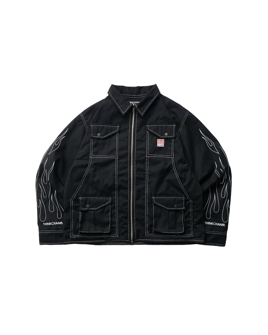 BUCCANEER WHITE FLAMES PADDED-READY JACKET