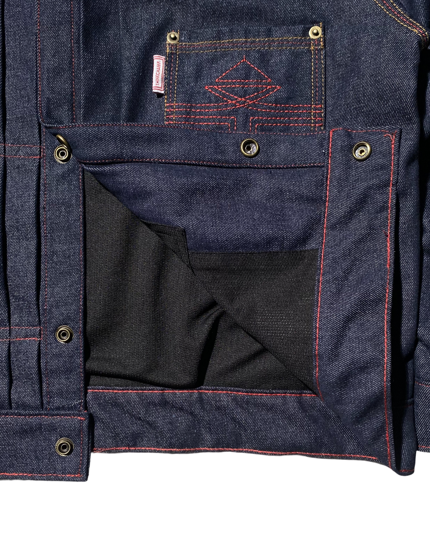 BUCCANEER IRONLINE DENIM TYPE-1 JACKET IN INDIGO BLUE - SCARLET TAG