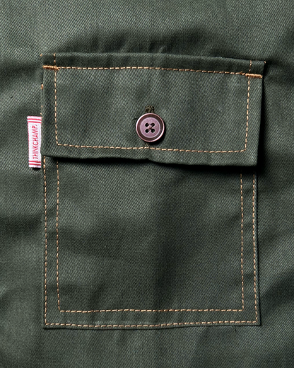 CHARLIE WORKWEAR POLO JAPAN TWILL IN FOREST BLEND