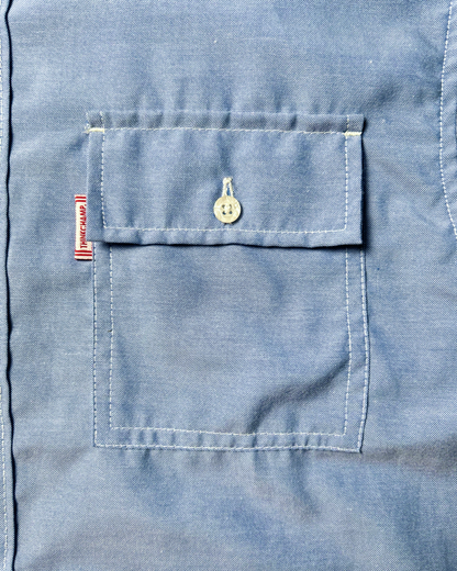 CHARLIE WORKWEAR POLO CHAMBREY IN POWDER BLUE