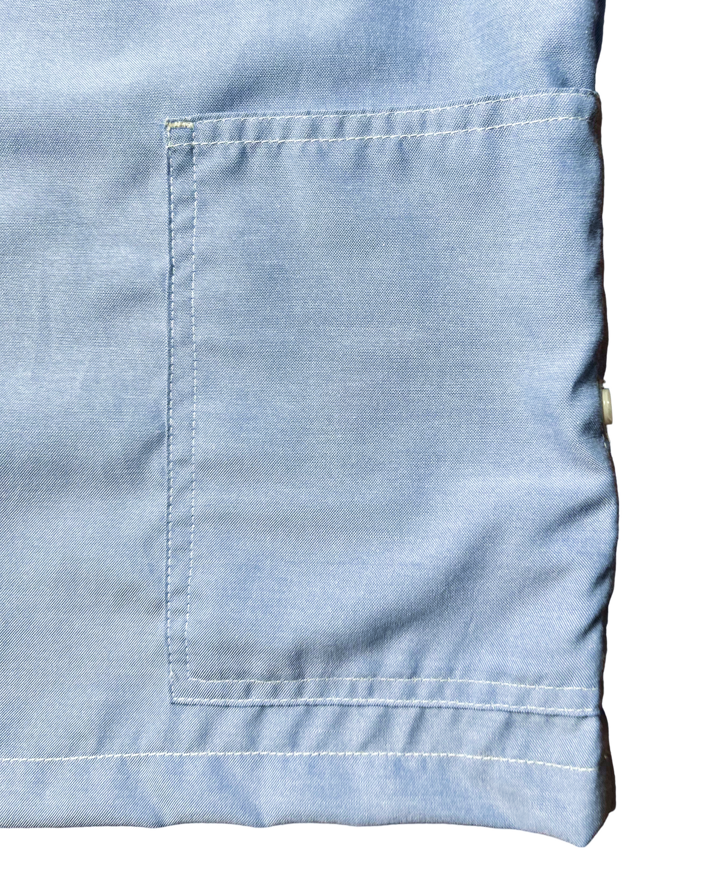 CHARLIE WORKWEAR POLO CHAMBREY IN POWDER BLUE