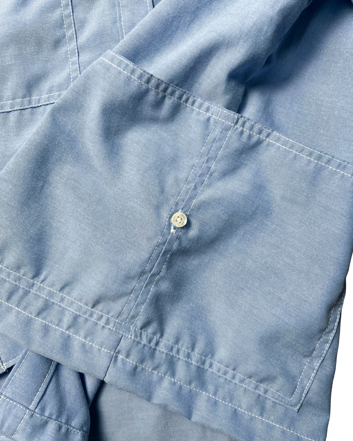 CHARLIE WORKWEAR POLO CHAMBREY IN POWDER BLUE