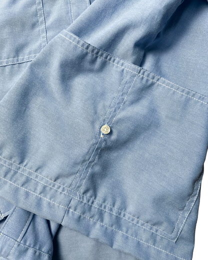 CHARLIE WORKWEAR POLO CHAMBREY IN POWDER BLUE