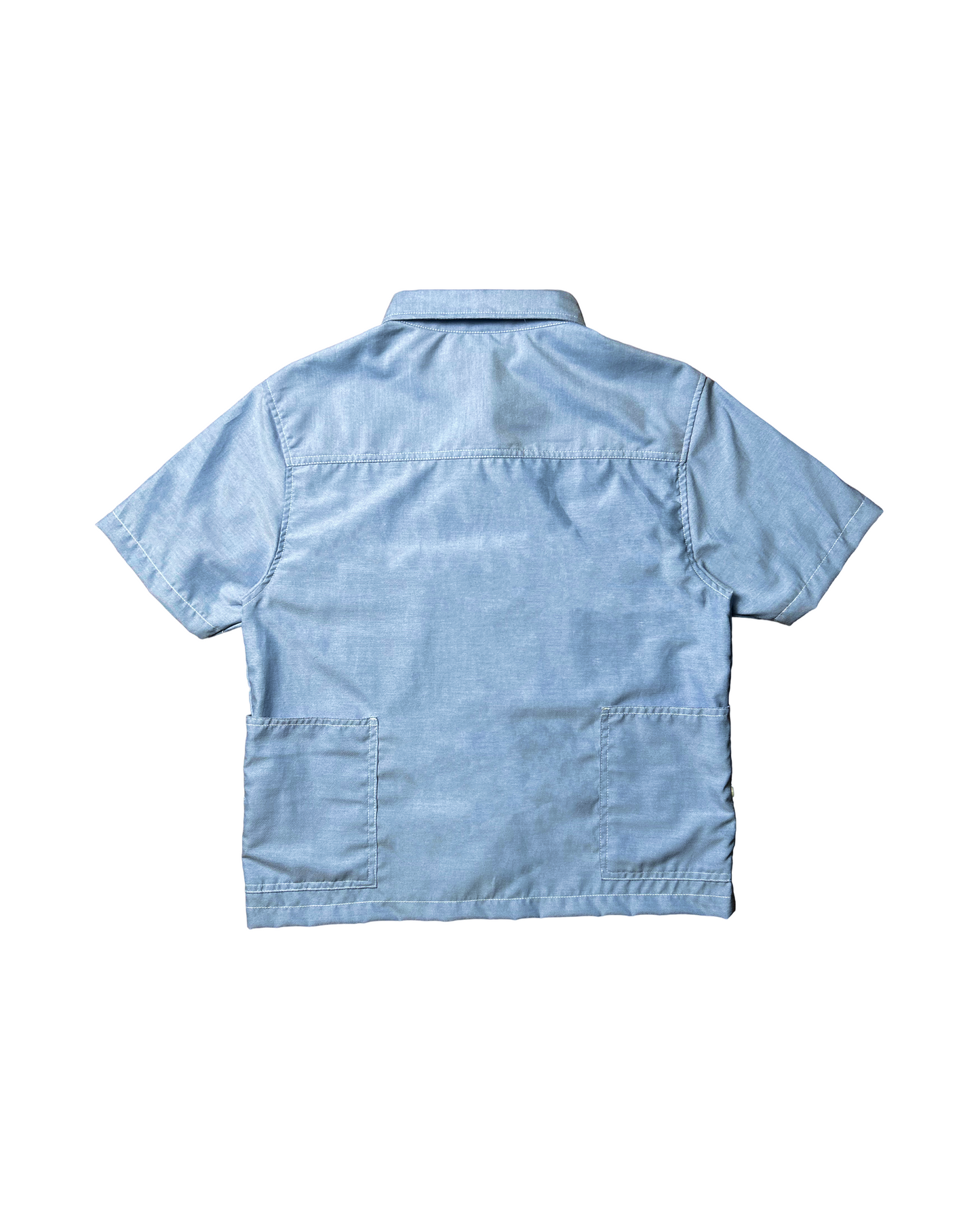 CHARLIE WORKWEAR POLO CHAMBREY IN POWDER BLUE