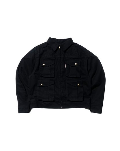 BUCCANEER BISON PADDED-READY JACKET IN BASALT BLACK
