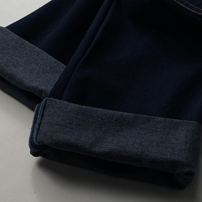 DENIM 4-POCKET DOUBLE KNEE PANTS | UNISEX SCARLET TAG BY THINKCHAMP