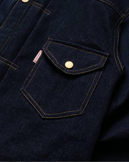BUCCANEER DENIM TYPE-2 JACKET IN INDIGO BLUE | SCARLET TAG BY THINKCHAMP