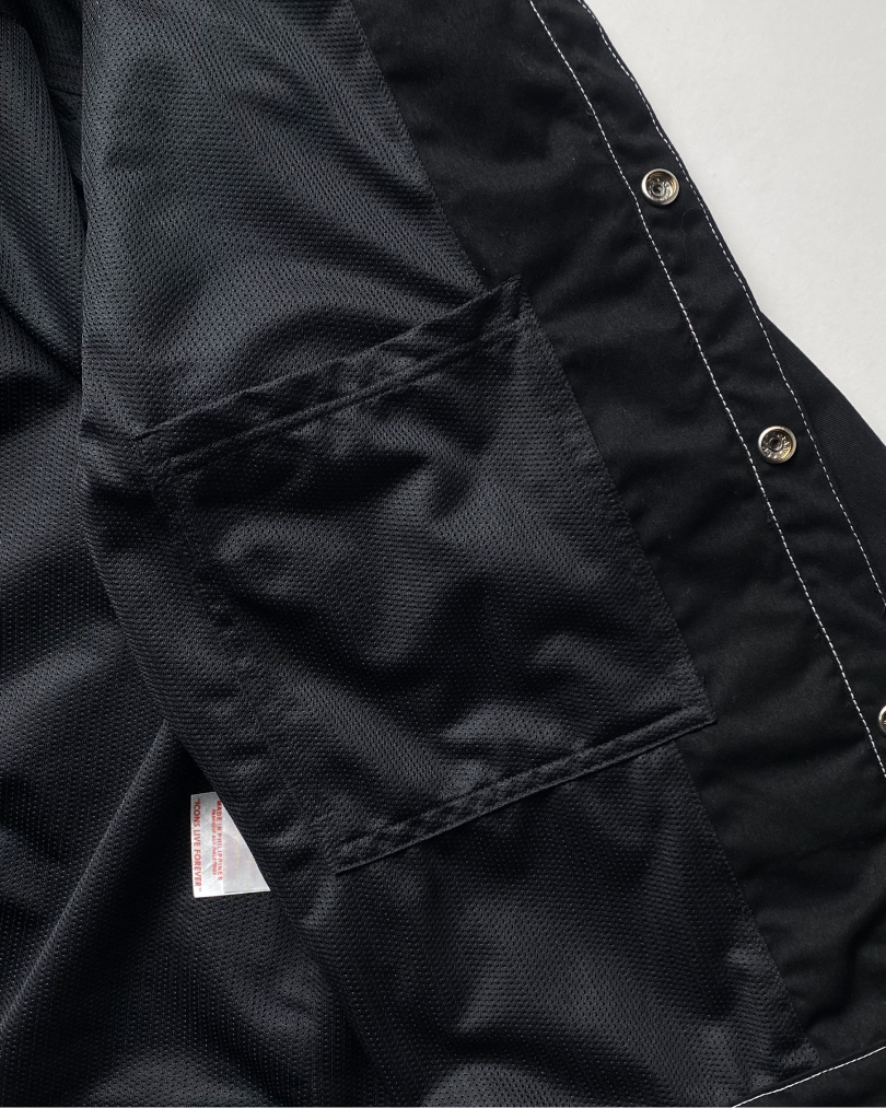 BUCCANEER TWILL TYPE-2 JACKET IN BASALT BLACK | SCARLET TAG BY THINKCHAMP