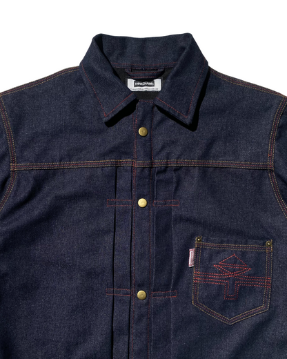 BUCCANEER IRONLINE DENIM TYPE-1 JACKET IN INDIGO BLUE - SCARLET TAG