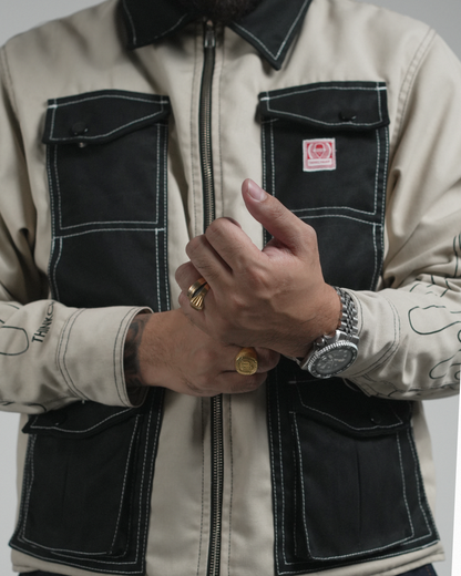 BUCCANEER REVERSED FLAMES PADDED-READY JACKET