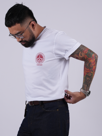 NAVIGATOR TEE IN CLOUD WHITE