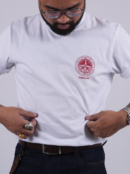 NAVIGATOR TEE IN CLOUD WHITE