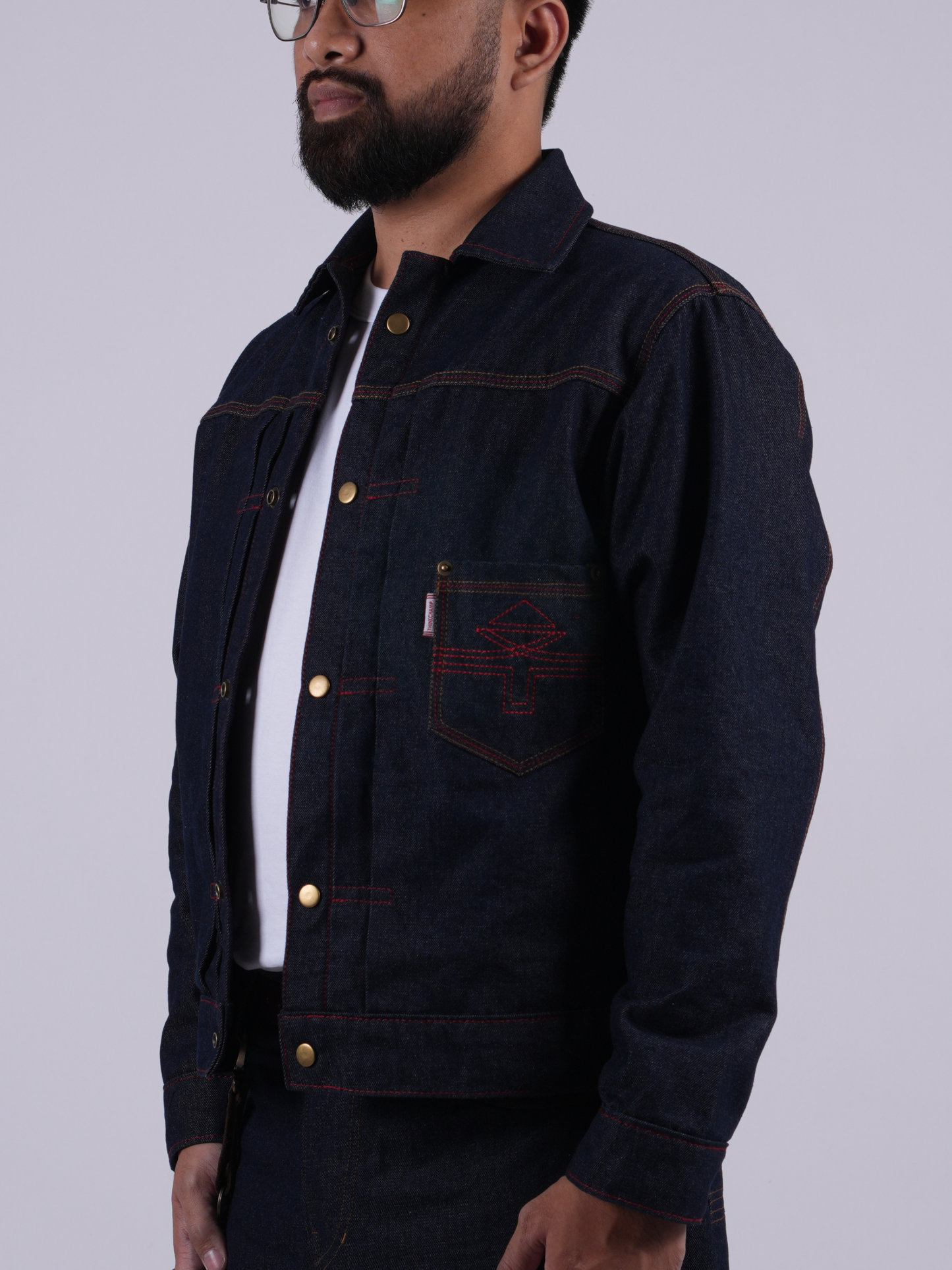 BUCCANEER IRONLINE DENIM TYPE-1 JACKET IN INDIGO BLUE - SCARLET TAG