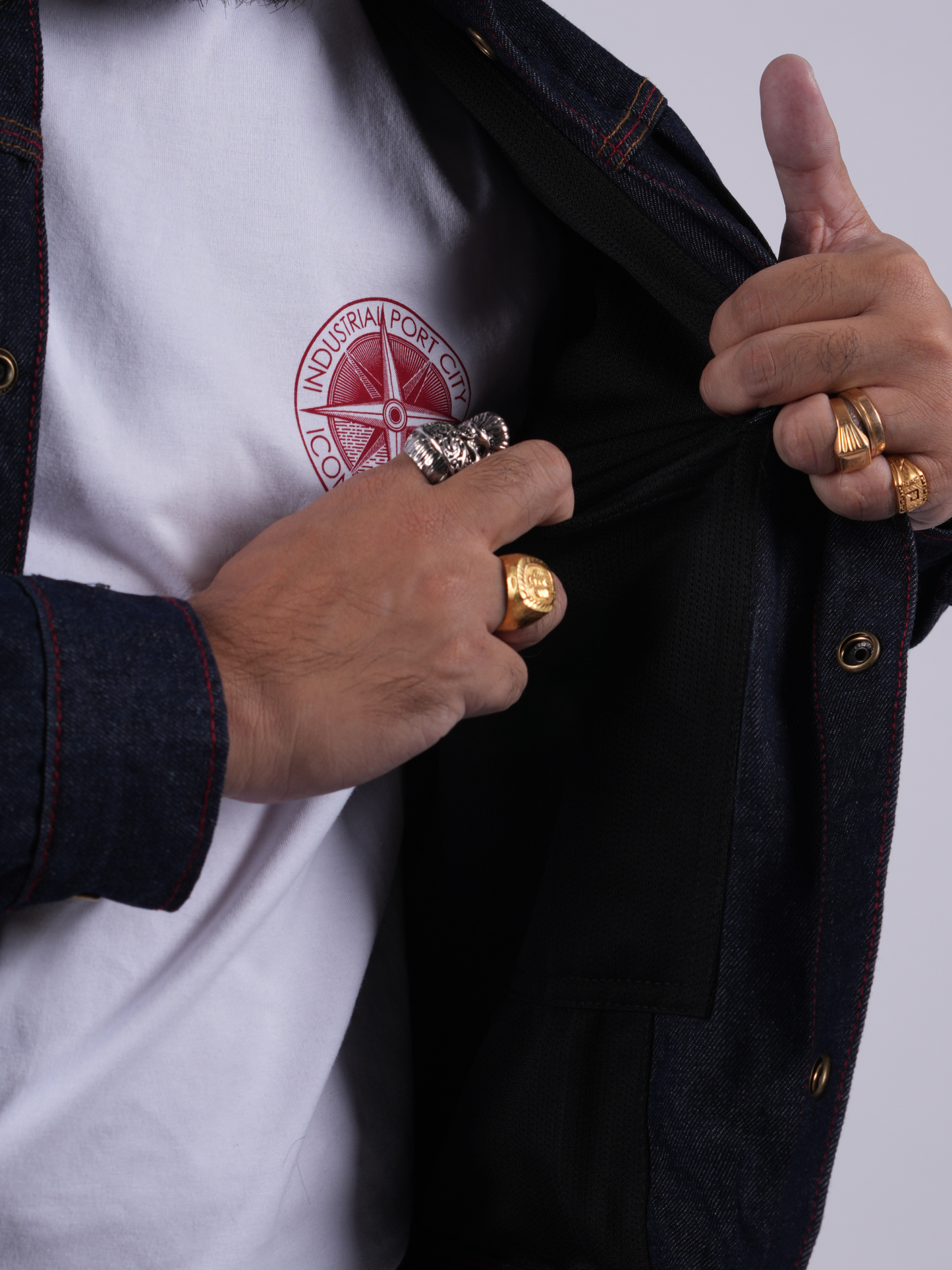 BUCCANEER IRONLINE DENIM TYPE-1 JACKET IN INDIGO BLUE - SCARLET TAG