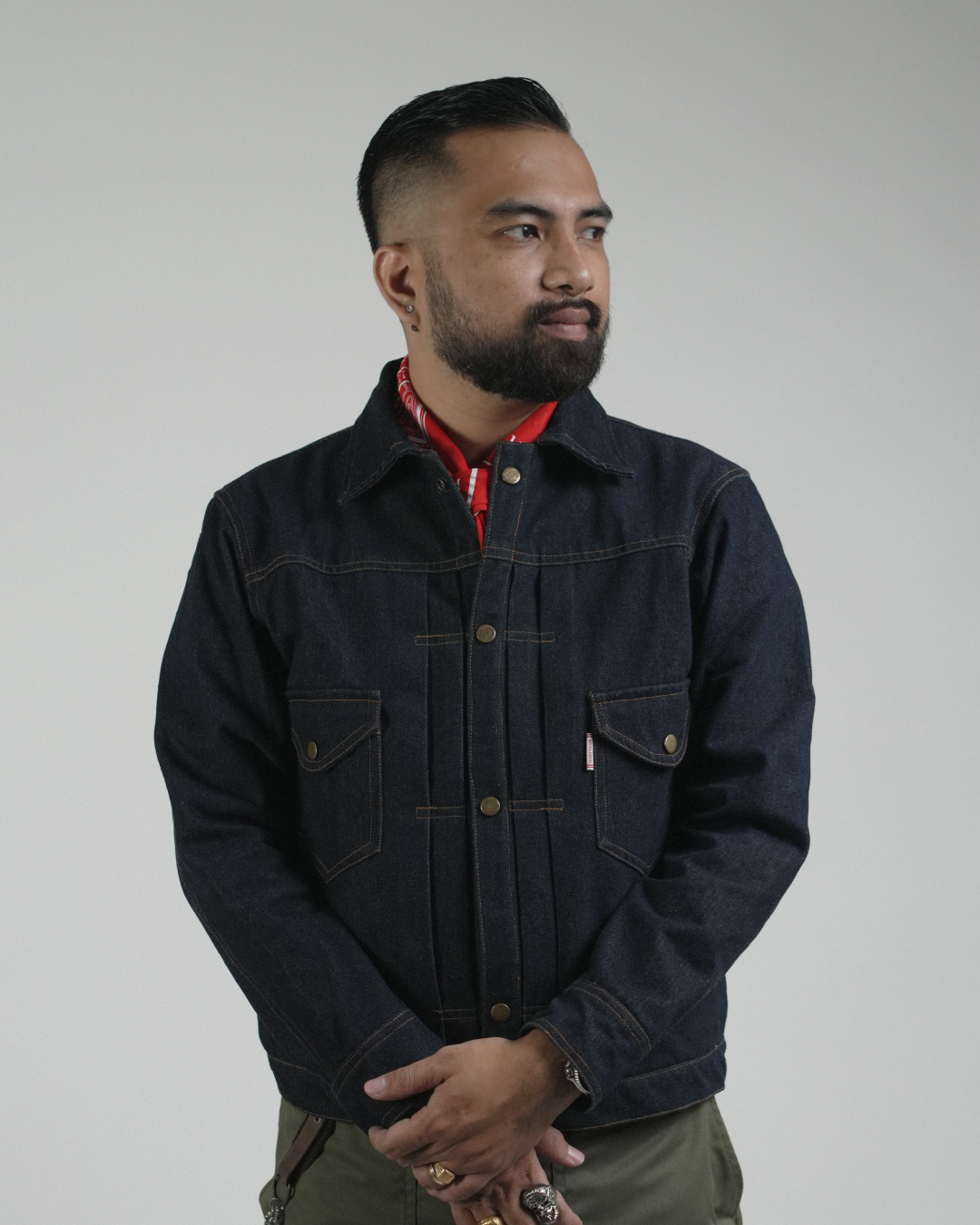 BUCCANEER DENIM TYPE-2 JACKET IN INDIGO BLUE | SCARLET TAG BY THINKCHAMP