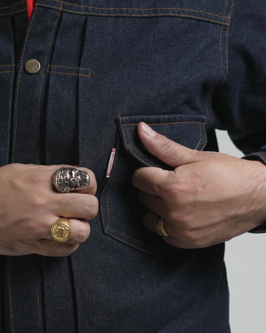BUCCANEER DENIM TYPE-2 JACKET IN INDIGO BLUE | SCARLET TAG BY THINKCHAMP