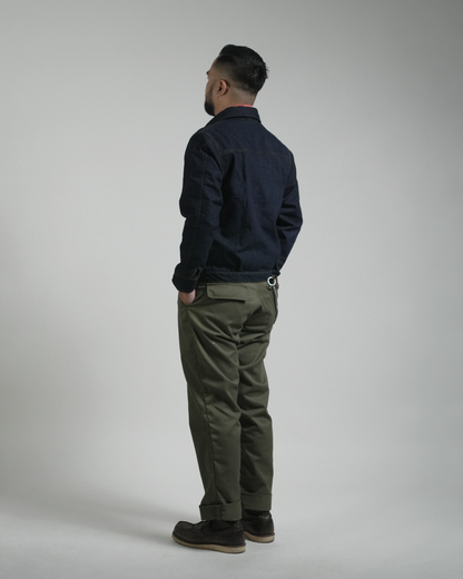 BUCCANEER DENIM TYPE-2 JACKET IN INDIGO BLUE | SCARLET TAG BY THINKCHAMP