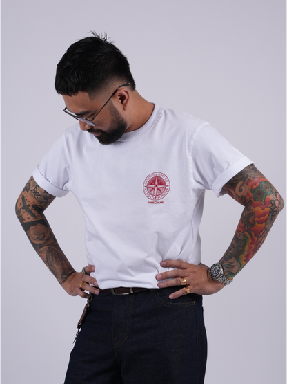 NAVIGATOR TEE IN CLOUD WHITE