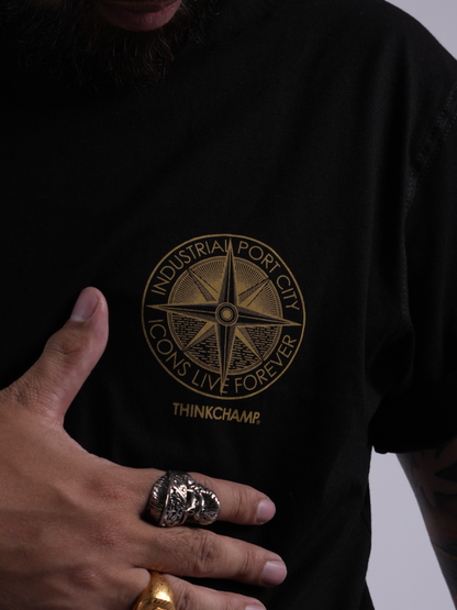 NAVIGATOR TEE IN BASALT BLACK