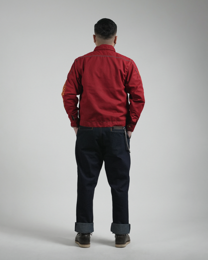 BUCCANEER PANTHERA TIGRIS PADDED-READY JACKET IN CRIMSON COLORWAY