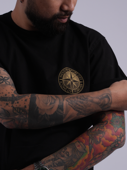 NAVIGATOR TEE IN BASALT BLACK
