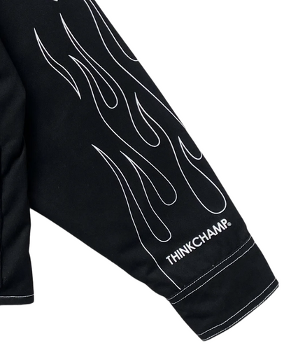BUCCANEER WHITE FLAMES PADDED-READY JACKET