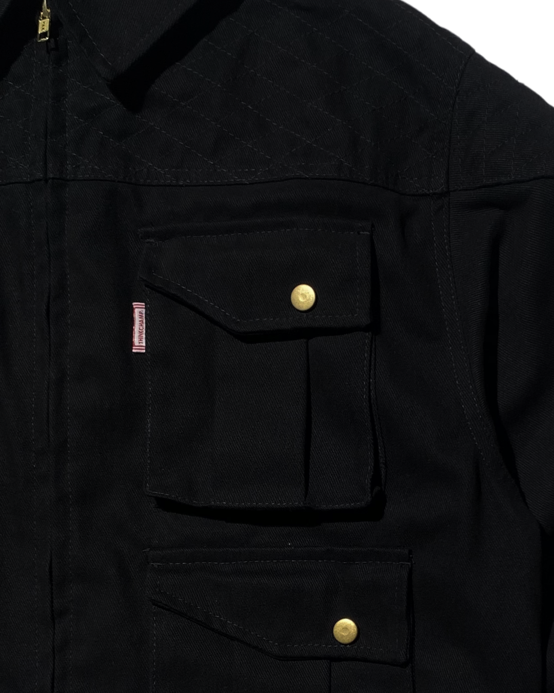 BUCCANEER BISON PADDED-READY JACKET IN BASALT BLACK