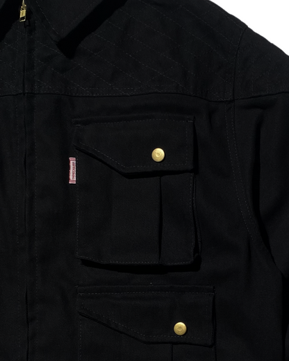 BUCCANEER BISON PADDED-READY JACKET IN BASALT BLACK