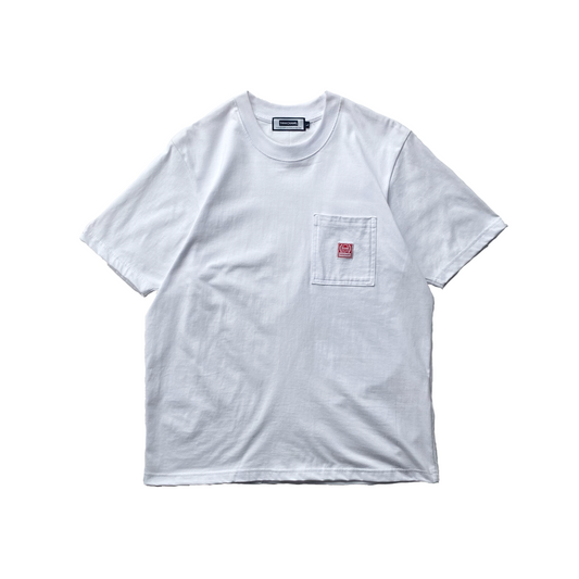 ICONIC POCKET TEE IN WHITE