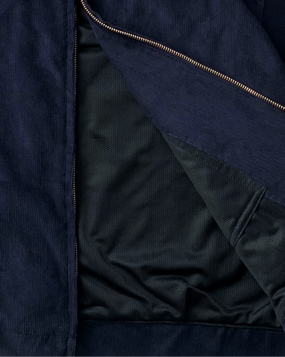 BUCCANEER CORDUROY ZIPDOWN DETROIT IN OCEAN BLUE | SCARLET TAG BY THINKCHAMP