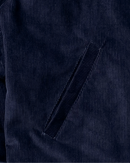 BUCCANEER CORDUROY ZIPDOWN DETROIT IN OCEAN BLUE | SCARLET TAG BY THINKCHAMP